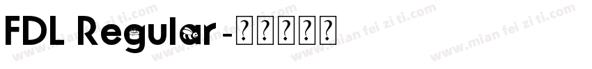 FDL Regular字体转换